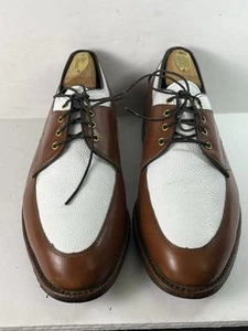 Footjoy Classic Herren Golfschuhe Stil 51177 weiß/braun Größe 9 D "Top" - Bild 1 von 11