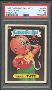 1987 Topps Garbage Pail Kids 11th Series #427b Taped Tate PSA 10 GEM MINT Os11 - Picture 1 of 2