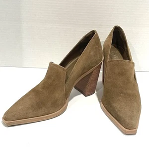 Calzado para mujer Vince Camuto Wevenly bronceado gamuza tacón apilado talla 7,5 M - Imagen 1 de 11