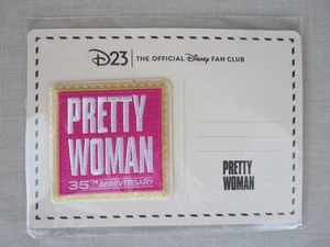 New D23 Member Event Disney Pretty Woman 35th Anniversary Patch on Post Card - Picture 1 of 5