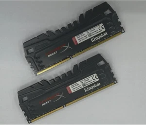 Kingston Hyperx 2 x 8GB DDR3 2400 Desktop DIMM RAM HX324C11T3K2/16 PC3-19200 - Picture 1 of 4