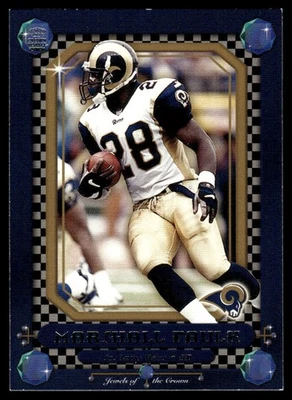 2001 Pacific Crown Royale Jewels of the Marshall Faulk St. Louis Rams #20 - Image 1 of 2