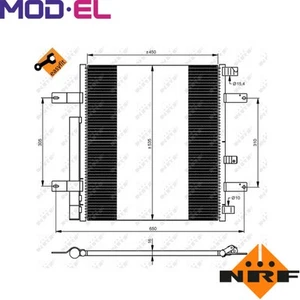 CONDENSER AIR CONDITIONING 35925 FOR MERCEDES-BENZ ATEGO ECONIC 6.4L 6cyl 4.2L - Picture 1 of 7