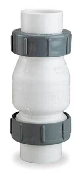 Dayton 4Rg90 1-1/2" Socket Pvc True Union Swing Waste Water Check Valve - Image 1 of 1
