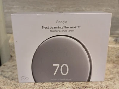 Termostato Google Nest 4ta generación plata pulida Foto 1 de 4