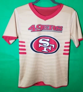 49ers NFL Reversible Jersey Flag Football Kids Large Women Small Bang Bang Niner - Picture 1 of 8