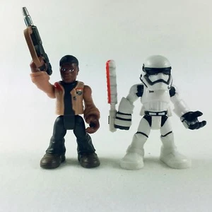 2pcs Playskool Star Wars Galactic Heroes Finn & Stomtrooper 2.5" Figures - Picture 1 of 3