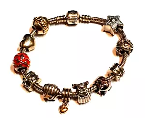 Pandora Armband komplett Silber 925 Länge ca. 19cm - Bild 1 von 7