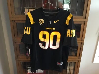 NWT Will Sutton #90 ASU Sun Devils Black SEWN Team NIKE PT/42 Jersey SZ L - Cool - Image 1 of 4