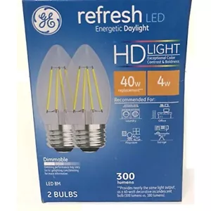 GE Refresh Led Daylight HD 40w Dimmable 31517 2 Bulbs - Picture 1 of 1
