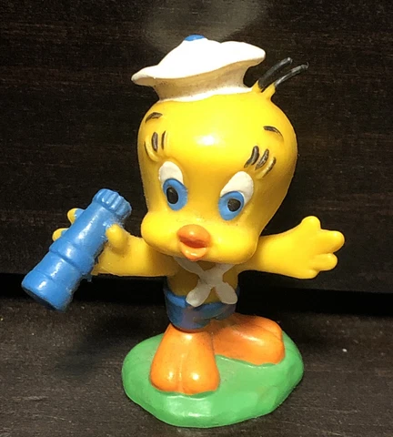 Tweety Bird  "Bully" 1983  PVC Figure  sailor hat European Looney Tunes Cover