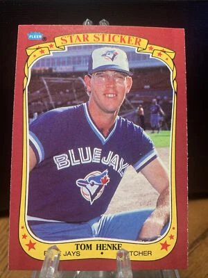 1986 Fleer Star Stickers #54  Tom Henke   Toronto Blue Jays - Image 1 of 2