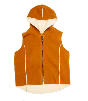 Lauren Ralph Lauren Mujer Sudadera con Capucha Chaleco Cremallera Sin Mangas Marrón Talla M Foto 1 de 4