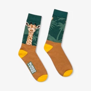 Calzini Uomo Socks Burger And Fries BF1102 Calze Big Animal Hi Little Giraffe AI - Picture 1 of 5