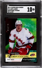 2021-22 UD Synergy Exceptional Seth Jarvis #EF-SJ Serial 64/499 Grade SGC 10 GM