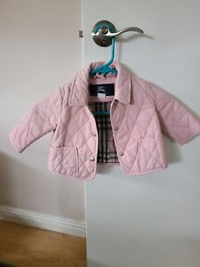 Burberry Childrens Baby Quilted Pink Jacket 6 Months Nova