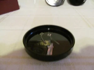 VINTAGE MCM SCHWARZ SPITZENWARE MOPP KOREA UNTERSETZER FLIEGENDE DRACHEN, VASE, KREUZ - SCHILDKRÖTE - Bild 1 von 6