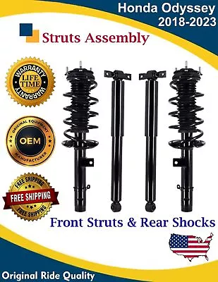 OE Front Strut & Rear Shock For Honda Odyssey 3.5L 2018-2023 Lifetime Warranty - Image 1 of 4