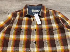 Outerknown Blanket Shirt Dark Roast Nostalgic Plaid Herren Gr. S braun - Bild 1 von 6