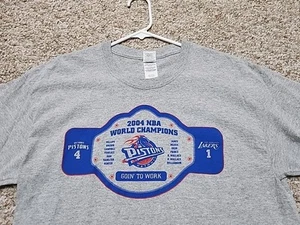 Detroit Pistons 2004 NBA WORLD CHAMPIONS Pistons 4 Lakers 1 "GOIN TO WORK" L - Picture 1 of 11