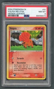 Pokemon Cards - PSA 8 Vulpix 81/101 - Hidden Legends Reverse Holo - NM-MT - PSA8 - Picture 1 of 2