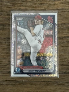 2024 Bowman Draft cromo Brian Holiday 1st Sparckle refractor/200 Cardinals - Imagen 1 de 2