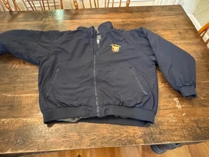 U.S. Navy Jacket USS Peleliu Jacket Size XL Navy Blue Insulated Military LHA5 - Picture 1 of 4