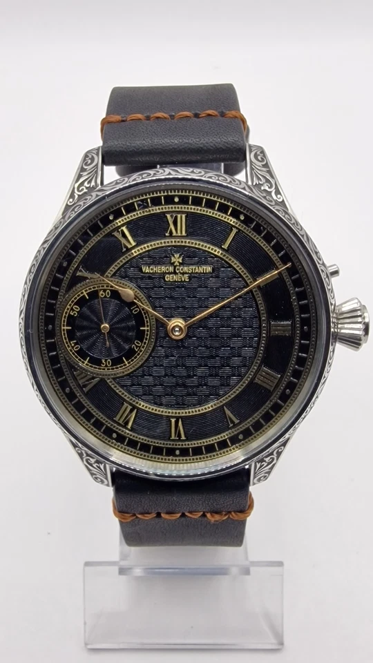 Reloj Pulsera Vacheron Constantin con Reloj Bolsillo Vintage Movimiento Matrimonio 47mm Foto 1 de 4