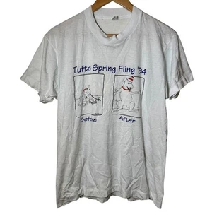 Vintage 1994 Tufts Spring Fling '94 Screen Stars Single Stitch Tshirt Herren LG - Bild 1 von 6