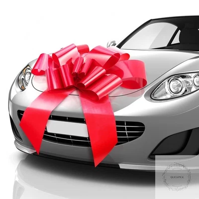 -EE. UU. - Enorme arco de coche rojo, arco de regalo grande de 30 pulgadas para decoración de regalo grande Foto 1 de 4