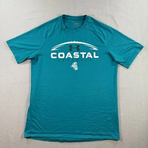 Under Armour Coastal Carolina Chanticleers T Shirt Mens Medium Green Football - Picture 1 of 7