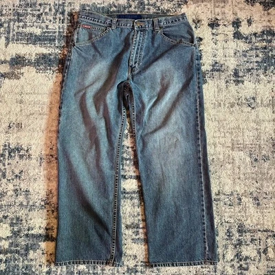 Vintage U.S. Polo Assn Jeans Cargo Denim Blue Size 36x30 Workwear Casual Pants - Image 1 of 4