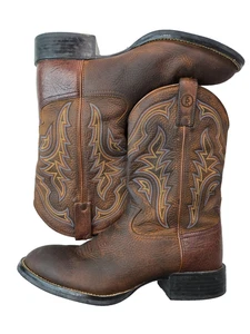 Tony Lama RR1100 Western Braun Leder Zum Überziehen Cowboystiefel Herren Größe 11,5 D - Bild 1 von 11