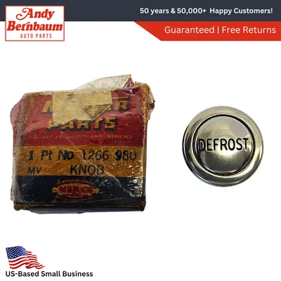 Chrysler Dodge DeSoto 1949-54 Plymouth, 1949-52 perilla de descongelación 1266980 nuevo de stock Foto 1 de 4