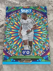 2024-25 Panini Select La Liga Soccer Kylian Mbappe Stained Glass Prizm Case Hit - Picture 1 of 6