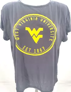 NEW West Virginia Mountaineers Colosseum Gray SS Oversized Shirt Women's M - Picture 1 of 9