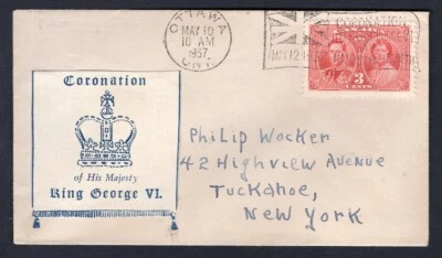 Canada 1937 FDC Cover. KGVI Coronation. Add-on Cachet - Image 1 of 2