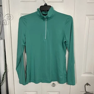 Women’s Cascade Sport Half Zip Athletic Running Jacket Size M Medium Teal - Picture 1 of 8