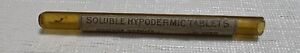Antique Searle Hereth Soluble Hypodermic Tablets Vial