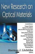 New Research on Optical Materials by Sherman J. Litchitika (English) Hardcover B