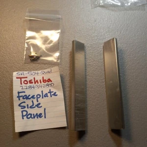 📈 TOSHIBA 🚓 2284342800 FACEPLATE END PANELS 🚓 SA-504 QUAD STEREO RECEIVER - Picture 1 of 5