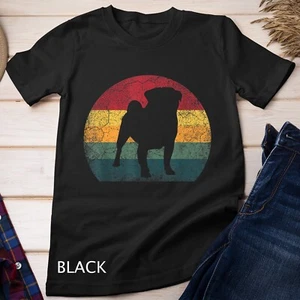 Camiseta Pug Dog Vintage Envejecido Estilo Retro Hombres Mujeres Niños Regalo Unisex - Imagen 1 de 12