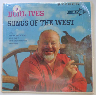 Burl Ives Vintage Vinyl Record Songs Of The West LP Decca 12" 1961 EX DL74179 - Image 1 of 4