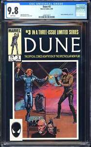 Dune #3 CGC 9.8 (1985) Sienkiewicz Cover! Movie Adaptation Part 3 L@@K!