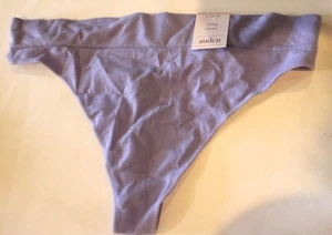 Women's Cotton Seamless Thong - Auden Purple L 12-14 - Picture 1 of 1