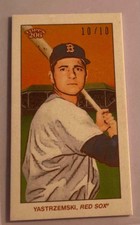 2020 Topps 206 Yastrzemski 10/10 American Beauty Back Baseball Card Tobacco