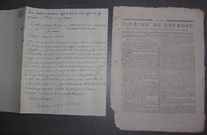 Contre Amiral Richery. Eaux Canton de Castellane, Faveur pour M. Sisteron. 1797 - Bild 1 von 1