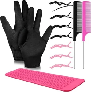 Skyley Hair Styling Tools Iron Set Includes 3 Finger Heat Resistant Gloves Gift - Picture 1 of 7