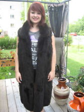 #11 soft vest opossum black fit size 9 to 10 it is 44" in long, bust 46" in 