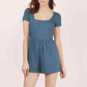 TOBI "Free Soul" Blue Romper M EUC - Picture 1 of 9